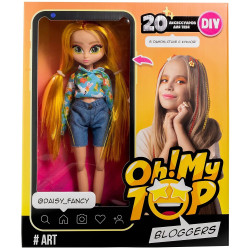 Տիկնիկ MT1605 աքսեսսուարներով DIY Oh!My Top Art