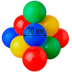 Գնդակներ պլաստիկ И-8992 գունավոր 24 հատ Ø70մմ