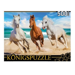 Փազլ ШТK500-3701 "Ձիերը ափին" 500էլ․ Konigspuzzle