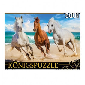 Փազլ ШТK500-3701 Ձիերը ափին 500էլ․ Konigspuzzle