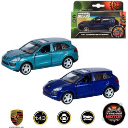 Машина мет. 1:43 Porsche Cayenne S, откр.двери, цвета в ассорт., 12см (870129)