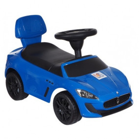 Каталка 353 Машина Maserati для катания детей, синяя, со звуком, до 23кг,  в коробке