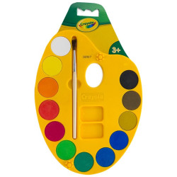 Ջրաներկ վրձինով 12 գույն, Crayola