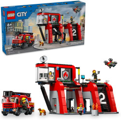 Կոնստրուկտոր 60414 Հրշեջ կայարան և մեքենա LEGO