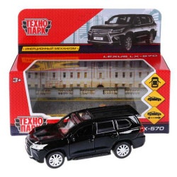 Մեքենա մետաղ․ LEXUS LX-570 12 սմ սև Технопарк