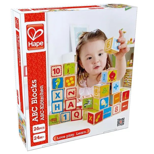 Խաղալիք խորանարդիկներ "ABC" Hape