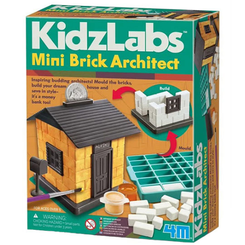 Ստեղծագործական հավաքածու "Mini Brick Architect" KidzLabs 4M