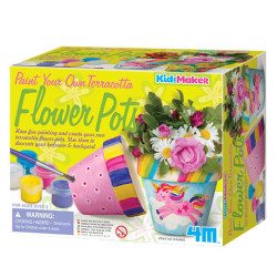Ստեղծագործական հավաքածու "Terracotta Flower Pots" KidzMaker  4M