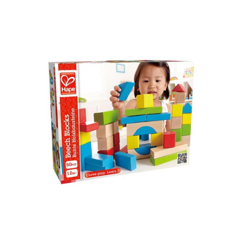 Կոնստրուկտոր փայտե, գունավոր, 50 կտոր Hape