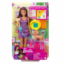 Տիկնիկ  նորածին շնիկների հետ, Barbie