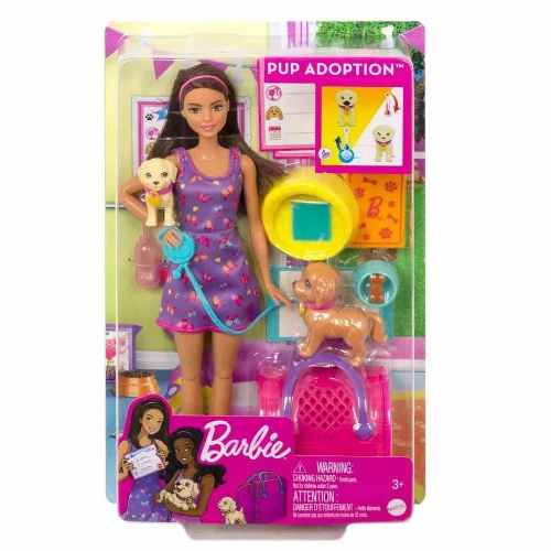 Տիկնիկ  նորածին շնիկների հետ, Barbie