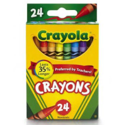 Յուղամատիտներ 24 գույն, Crayola