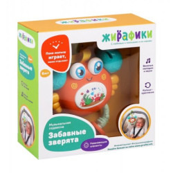 Муз. Игрушка-подвеска "Крабик": зв.  эффекты, эл. пит. AAA*2 не вх. в комплект
