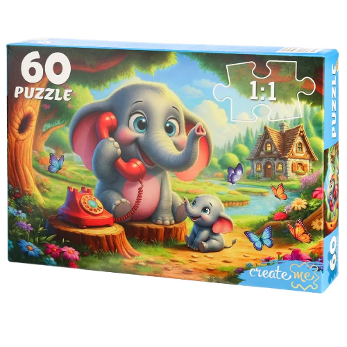 Փազլ 60 կտոր Չուկովսկի «Հեռախոս»