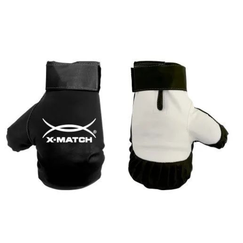Перчатки для бокса детские X-Matсh 235*180 мм., чёрный с белым, 2 шт.