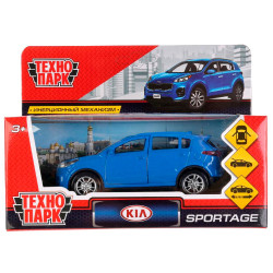 Машина металл KIA SPORTAGE 12 см, откр дв, багаж, инерц, синий, в кор. Технопарк в кор.2*36шт