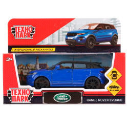 Машина металл LAND ROVER RANGE ROVER EVOQUE 12,5 см, двер, синий, кор. Технопарк в кор.2*36шт