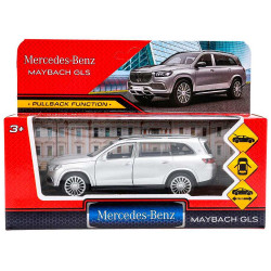 Машина металл MERCEDES-BENZ gls maybach 12 см, дв,баг,инер,иридий, кор. Технопарк в кор.2*36шт