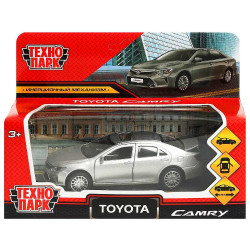 Машина металл TOYOTA CAMRY 12 см, двери, багаж, инерц. серебристый ,кор Технопарк в кор.2*36шт