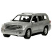 Машина металл TOYOTA LAND CRUISER 12,5 см, двери, инерц, серебристый , кор. Технопарк в кор.2*36шт