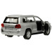 Машина металл TOYOTA LAND CRUISER 12,5 см, двери, инерц, серебристый , кор. Технопарк в кор.2*36шт