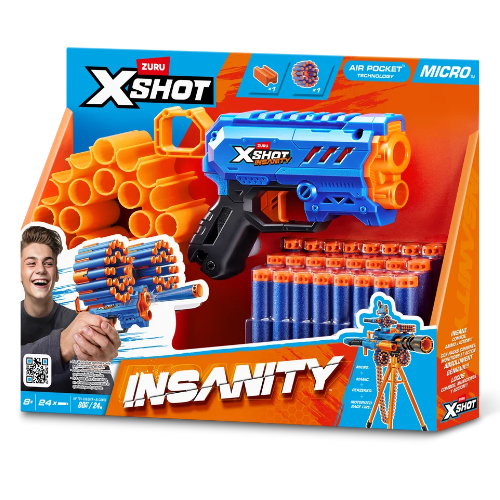 Խաղալիք հրացան  36795 "INSANITY. Micro" ZURU X-SHOT
