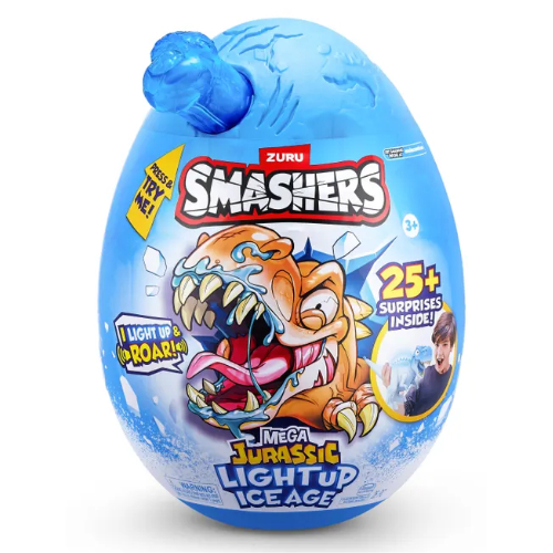 Անակնկալ խաղալիք 74138 Smashers"DINO ICE AGE LIGHT UP" ZURU